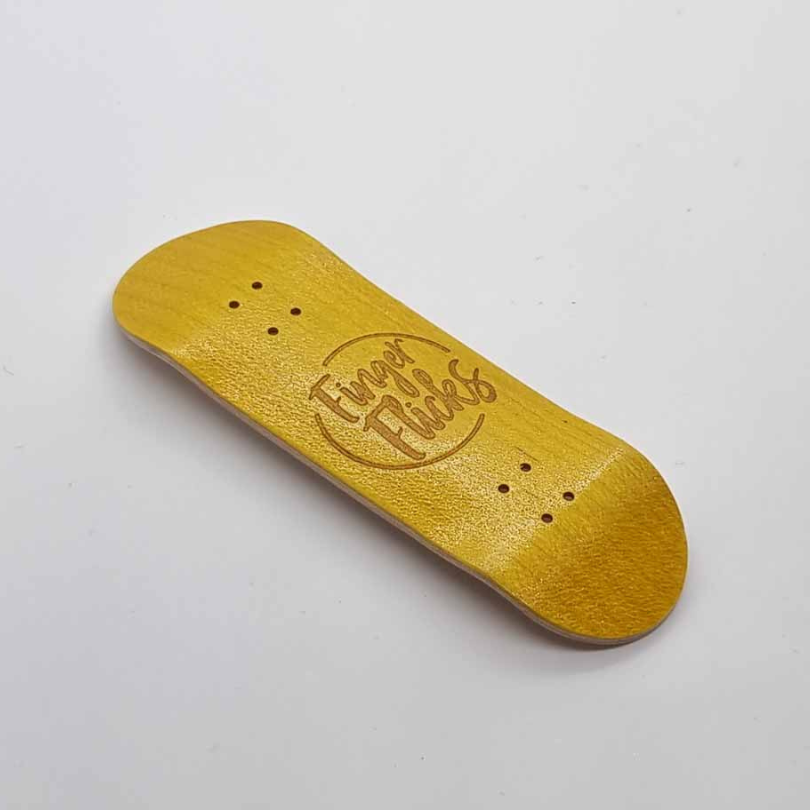Finger flicks - Yellow Wooden Deck