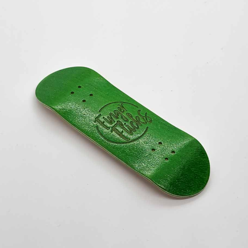 Finger flicks - Green Wooden Deck