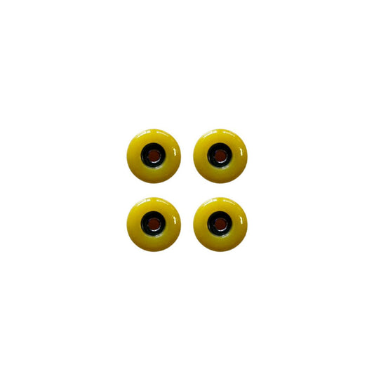 Fingerboard hjul med Fast Speed kuglelejer (gul)